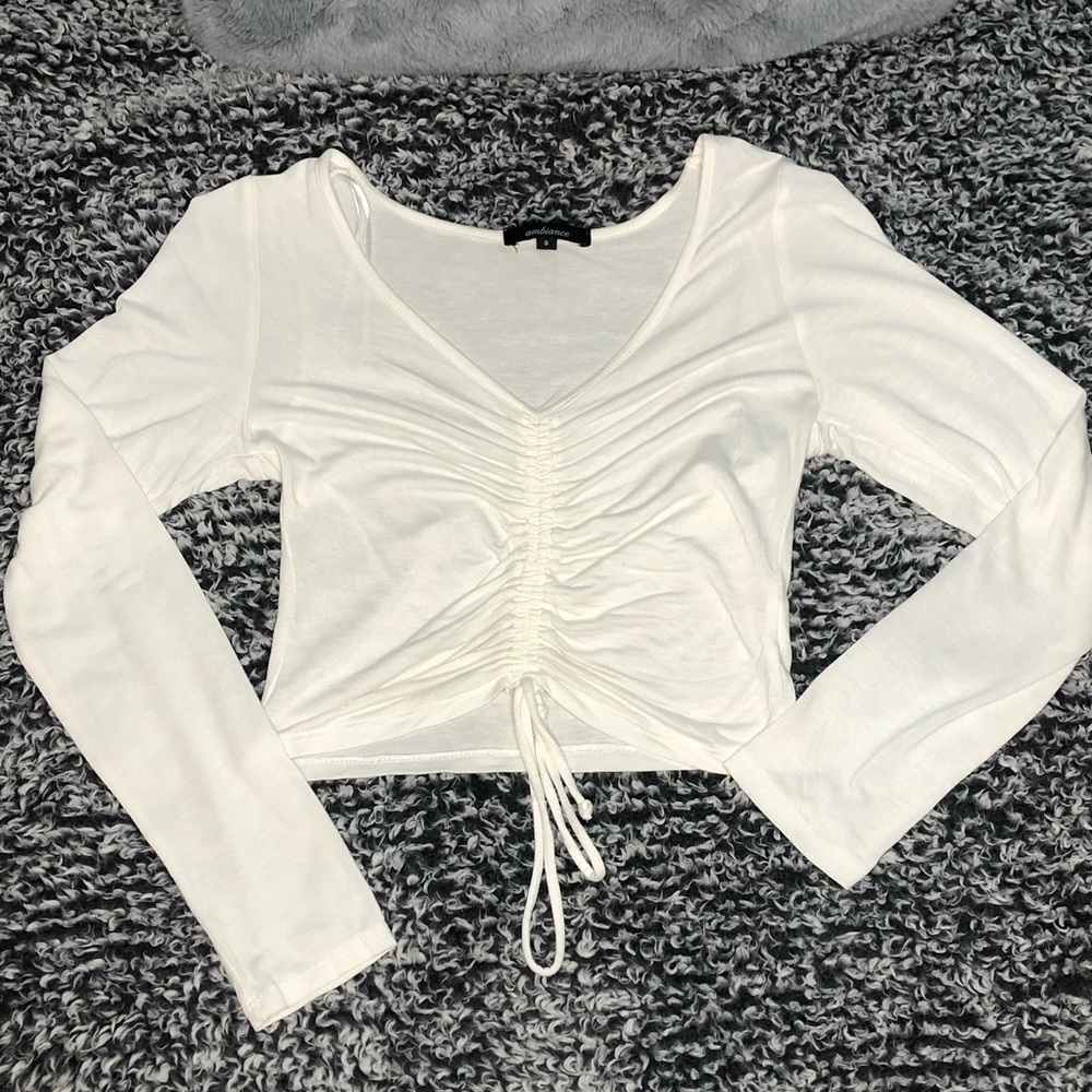 cute white top